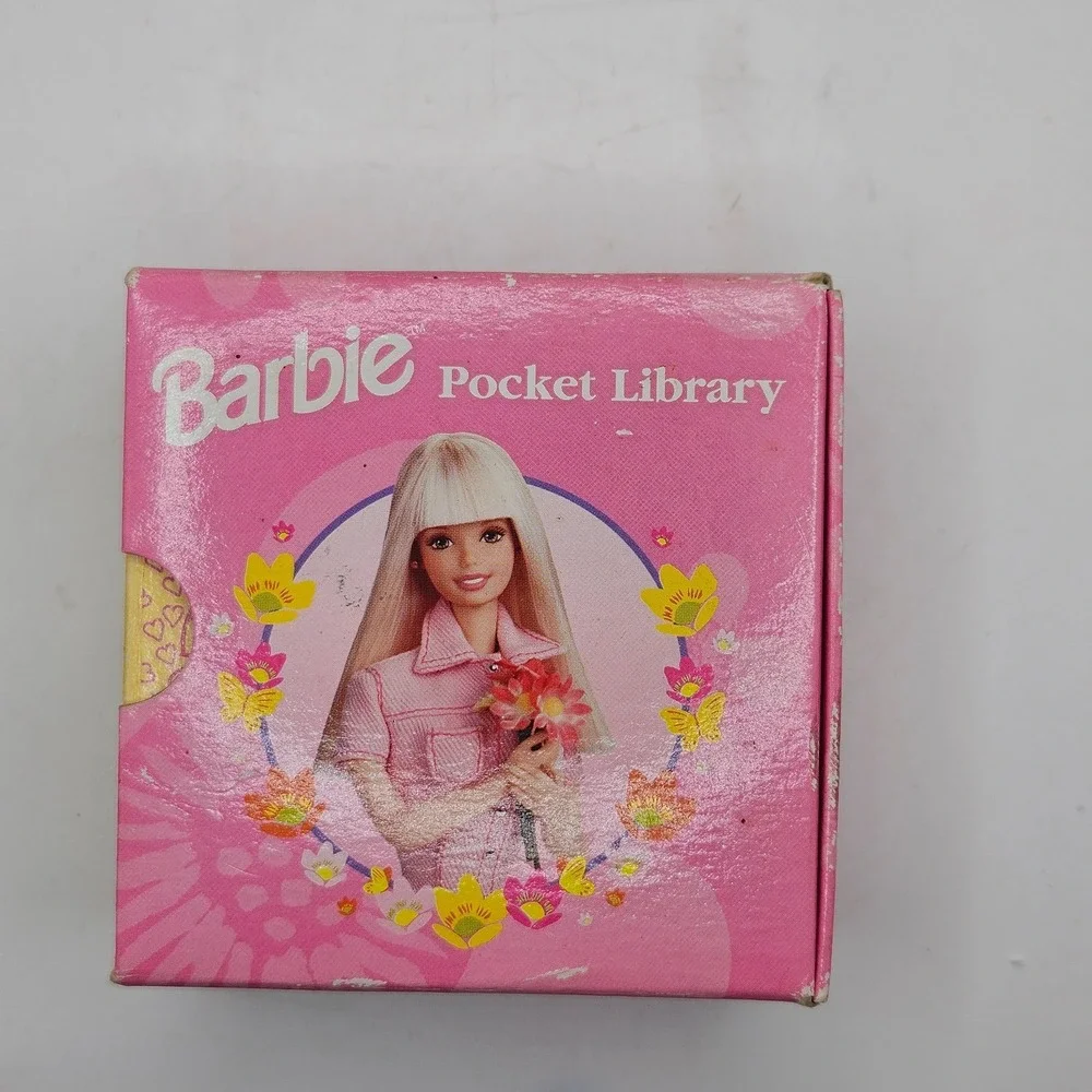 Vintage 1998 Barbie Pocket Library Golden Books Complete 6 Board Book Box Set